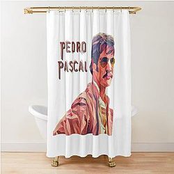 Cool Swooning Pedro Pascal in Vintage Art Shower Curtain