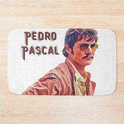 Cool Pedro Pascal in Vintage Art Bath Mat