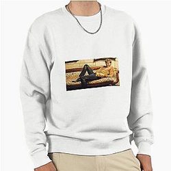 Pedro Pascal Lounge Chair Seductive Digital Art Sweatshirt