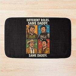 Pedro Pascal - Different Roles Same Daddy Funny Sticker Fan Art Vinyl Decal Bath Mat
