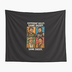 Pedro Pascal Different Roles Same Daddy Funny Sticker Fan Art Vinyl Decal Tapestry
