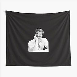 Cute Pedro Pascal in B&W Tapestry