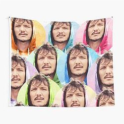 Pedro Pascal Collage Original Willow Days Tapestry