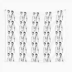 Pedro Pascal and Paul Mescal Vintage Art Tapestry