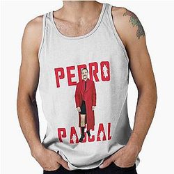 Pedro Pascal In Iconic Red Met Gala Tank Top