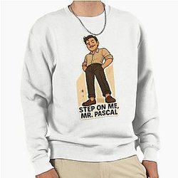 Step on Mr. Pascal – Funny Pedro Pascal Fan Sticker Pullover Sweatshirt