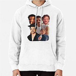 Pedro Pascal Fan Art Group Gift 90s Summer Style Pullover Hoodie