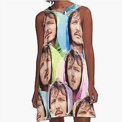 Pedro Pascal Collage  Willow A-Line Dress