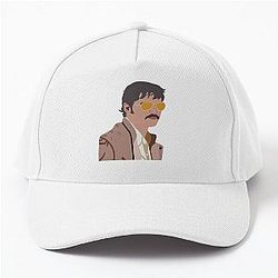 Pedro Pascal Drawing Cartoon Baseball Cap