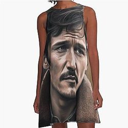 Pedro Pascal Artwork A-Line Dress