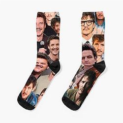 Pedro Pascal Photo Collage Socks