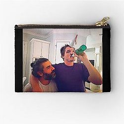 Pedro Pascal and Oscar Isaac Cartoonized Zipper Pouch
