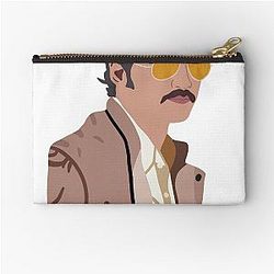 Pedro Pascal Drawing Cartoon Zipper Pouch