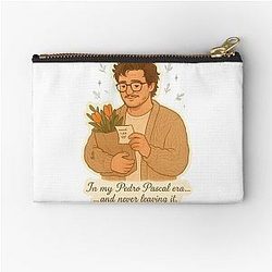 Pedro Pascal Era Cute Cozy Sticker - Soft Aesthetic Fan Art Vinyl Decal Zipper Pouch