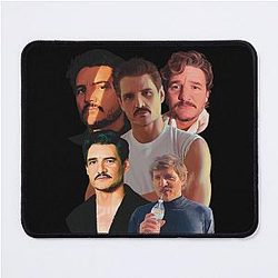 Pedro Pascal Fanart Portrait Group Fangirl Rap Shirt 90s Summer Style Mouse Pad