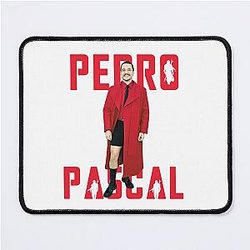 Pedro Pascal in Iconic Red Met Gala Mouse Pad