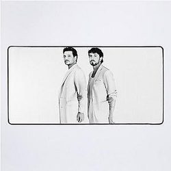 Pedro Pascal and Paul Mescal Vintage Art Desk Mat