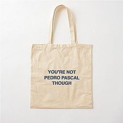Not Pedro Pascal Cotton Tote Bag