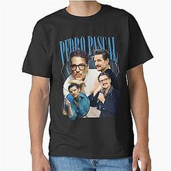 Pedro Pascal Bootleg Print T-Shirt