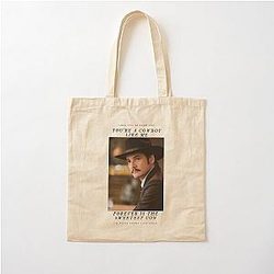 Pedro Pascal Taylor Swift Cowboy Lyrics Agent Whisky Cotton Tote Bag