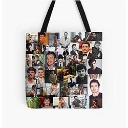 Pedro Pascal Seamless Collage All Over Print Tote Bag