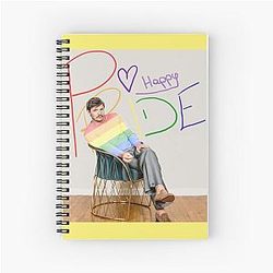 Happy Pride Month with Pedro Pascal Spiral Notebook