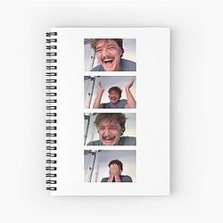 Pedro Pascal Laughing Meme Spiral Notebook