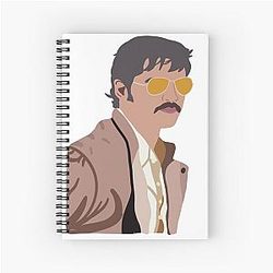Pedro Pascal Javier Peña Drawing Cartoon Spiral Notebook