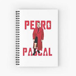 Pedro Pascal in Iconic Red Met Gala Spiral Notebook