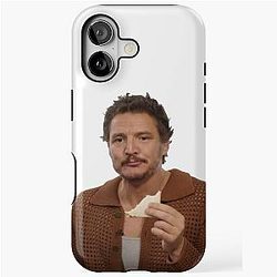 Pedro Pascal Eating a Sandwich iPhone Case