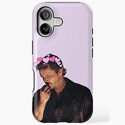 Pedro Pascal Pink Heart Crown iPhone Tough Case