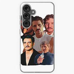 Pedro Pascal Fanart Group Portrait Rap Shirt 90s Summer Style Samsung Galaxy Soft Case