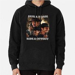 Save a Horse Ride a Cowboy Pedro Pascal Pullover Hoodie