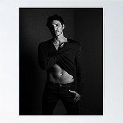 Pedro Pascal BW Poster