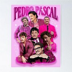 Pedro Pascal in Pink Poster