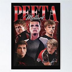 Vintage Peeta Mellark Josh Hutcherson Movie Poster