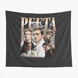 Peeta Mellark Vintage Unisex, Limited Peeta Mellark T-, Gift Unisex T-, Best Peeta Mellark Sweat Gift Idea for Fan Tapestry