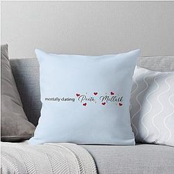 Mentally Dating Peeta Mellark Throw Pillow