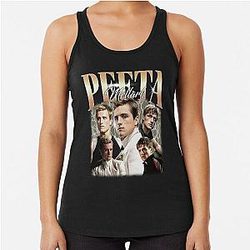 Peeta Mellark Vintage Unisex, Limited Edition Gift Idea Fan Racerback Tank Top