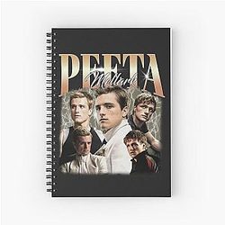 Peeta Mellark Vintage Unisex Gift Idea Fan Spiral Notebook