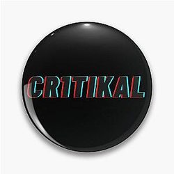 Cr itikal 3D Logo Pin