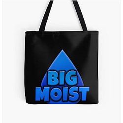 Moistcr1tikal Official Merch Penguinz0 T-Shirts and More All Over Print Tote Bag
