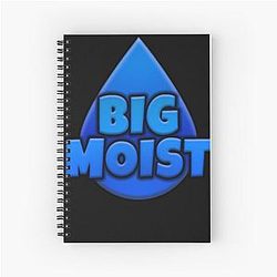 Moistcr1tikal Official Merch Penguinz0 Official T-Shirts & More Spiral Notebook