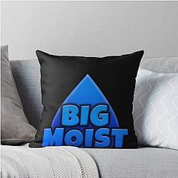 Moistcr1tikal Official Merch Penguinz0 Official T-Shirts More Throw Pillow