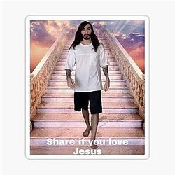 Penguinz0 Jesus Sticker