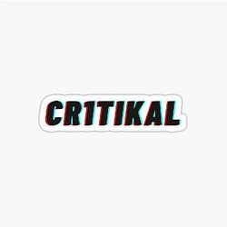Critikal 3D Logo Sticker