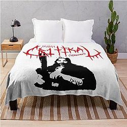 Moist Critical Death Metal Throw Blanket