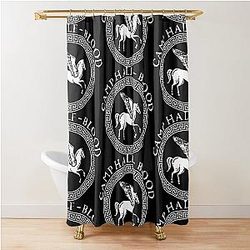 Percy Jackson and the Olympians Series Logo Camp Half Blood T Shirt Shower Curtain
