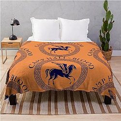 Percy Jackson and the Olympians series logo Camp Half Blood T Shirt Throw Blanket