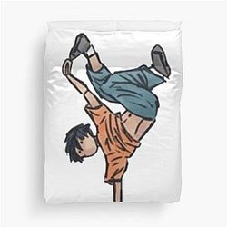 Percy Jackson Breakdancing Duvet Cover